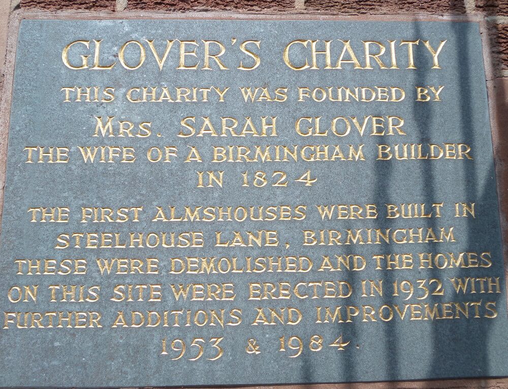 Glover's plaque