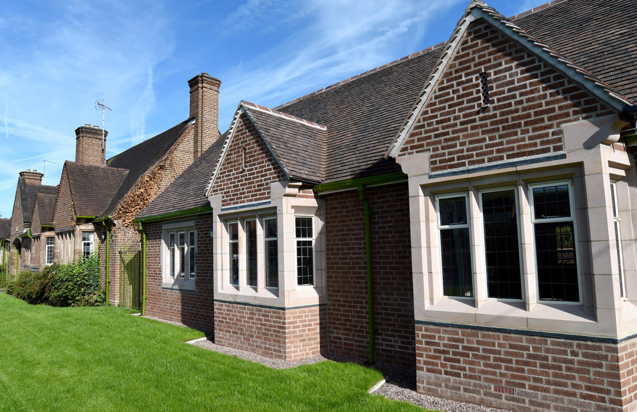 Front of new build cottages