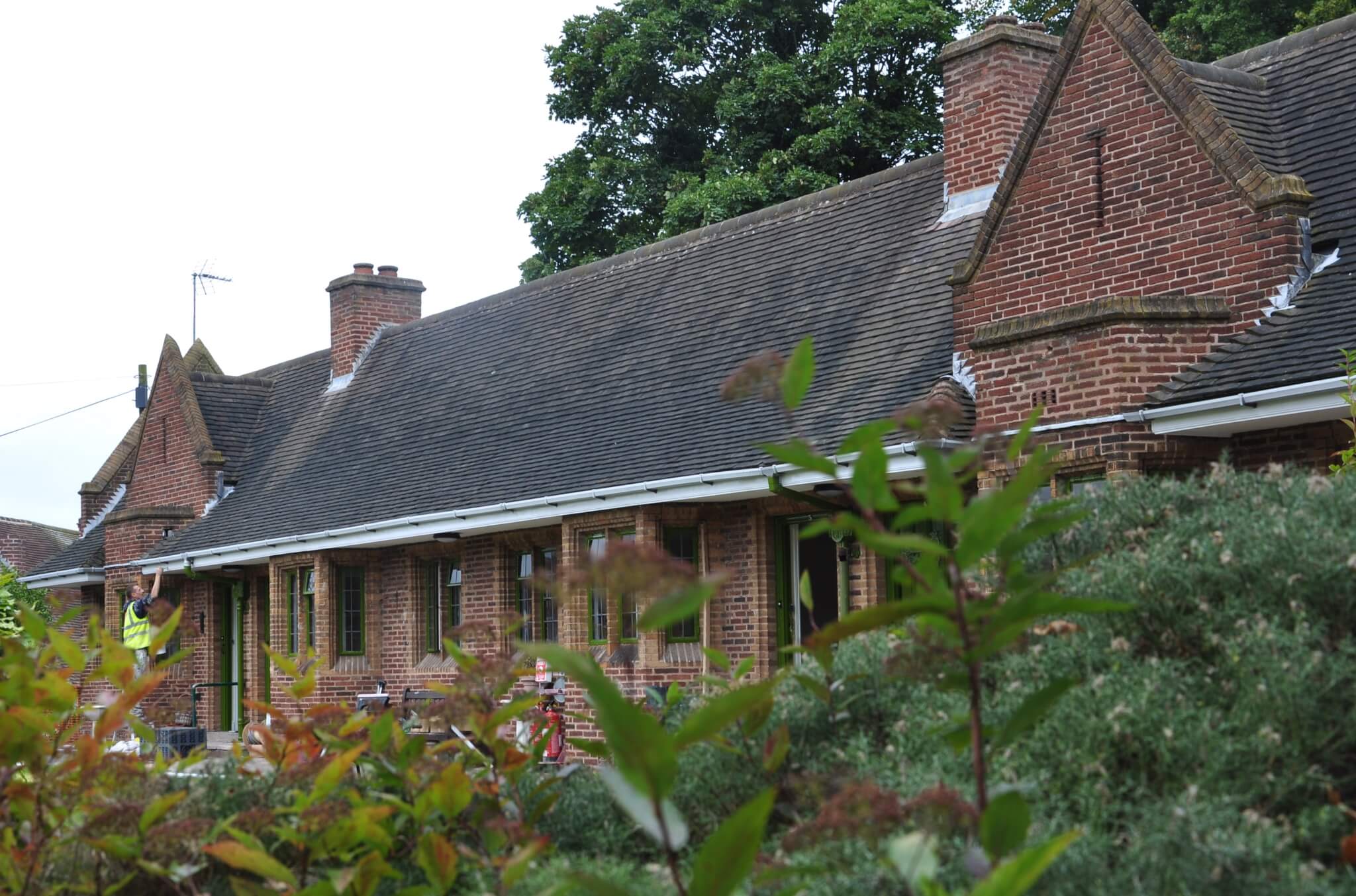 Cottages being repainted