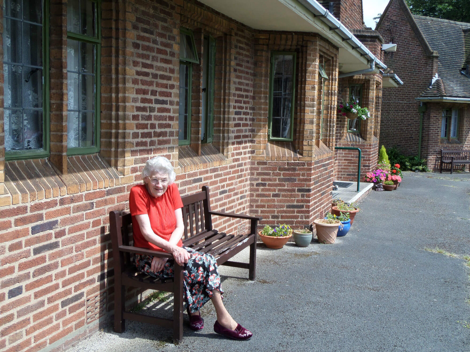 Elderly resident of Glover's Trust almshouses